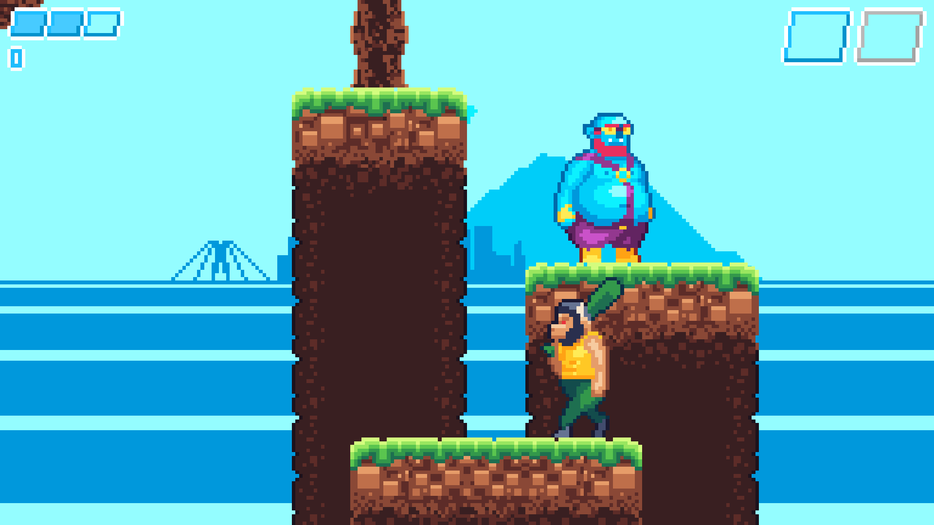 Ulton's Quest, um jogo de Plataforma e Aventura 2D retrô em pixel art.